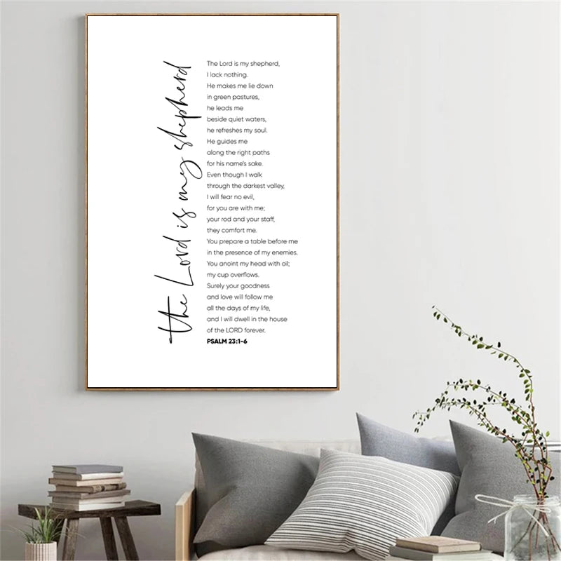 Psalm 23 Canvas Print