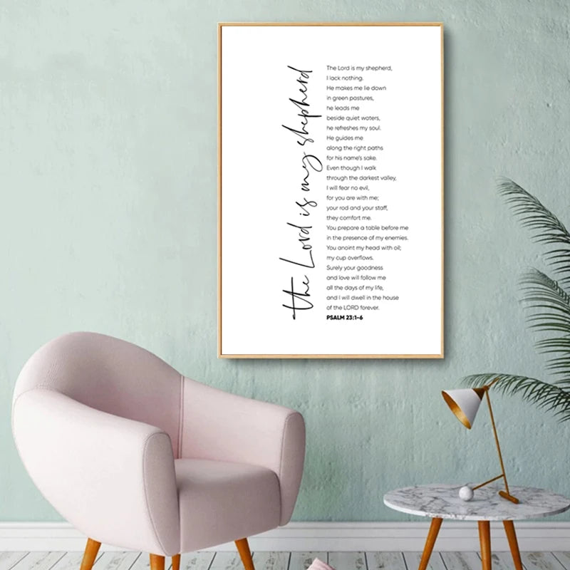 Psalm 23 Canvas Print