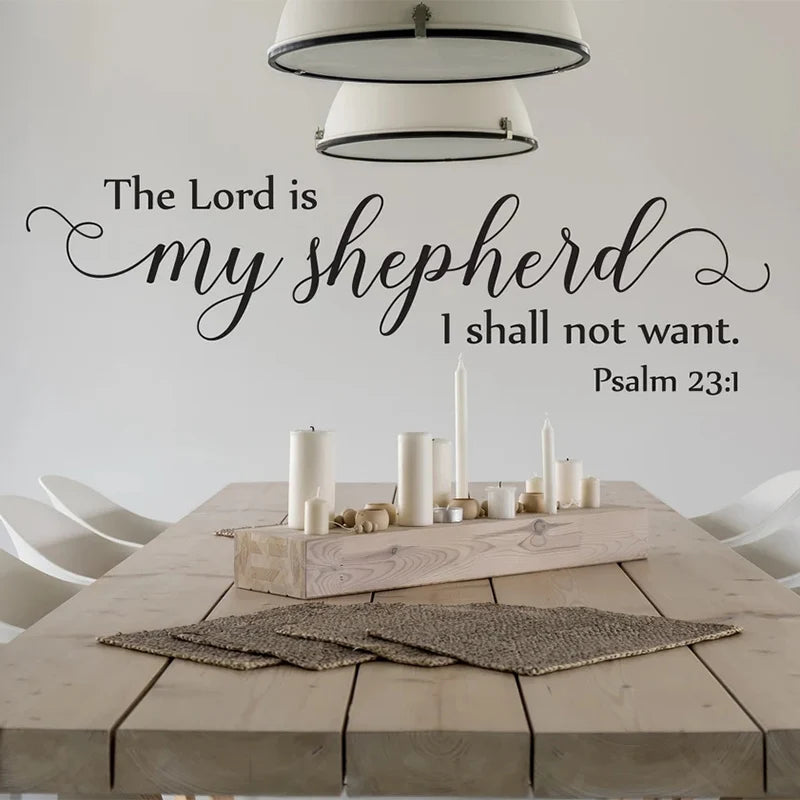 Vinyl Wall Decal Psalm 23:1