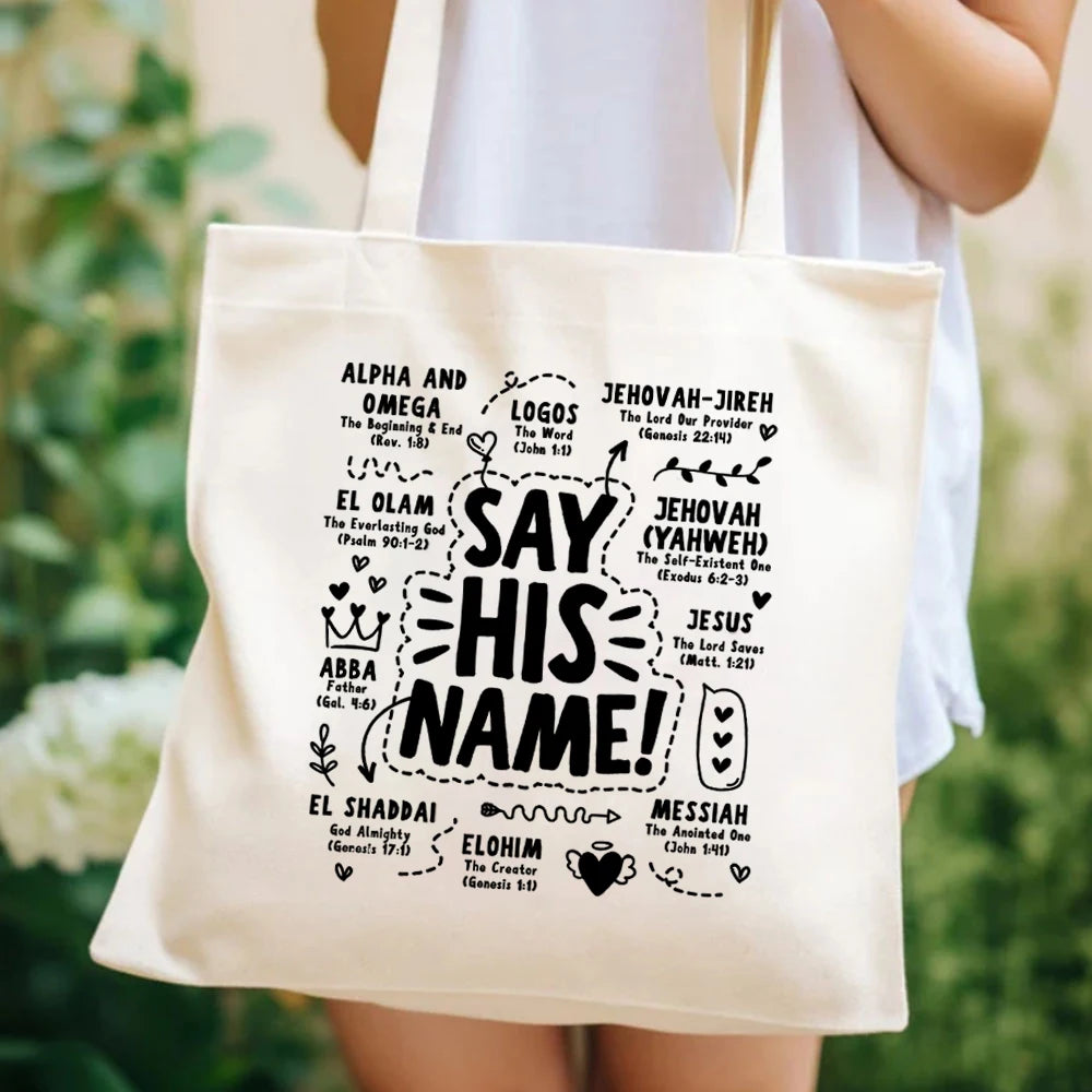 Names of God Canvas Tote
