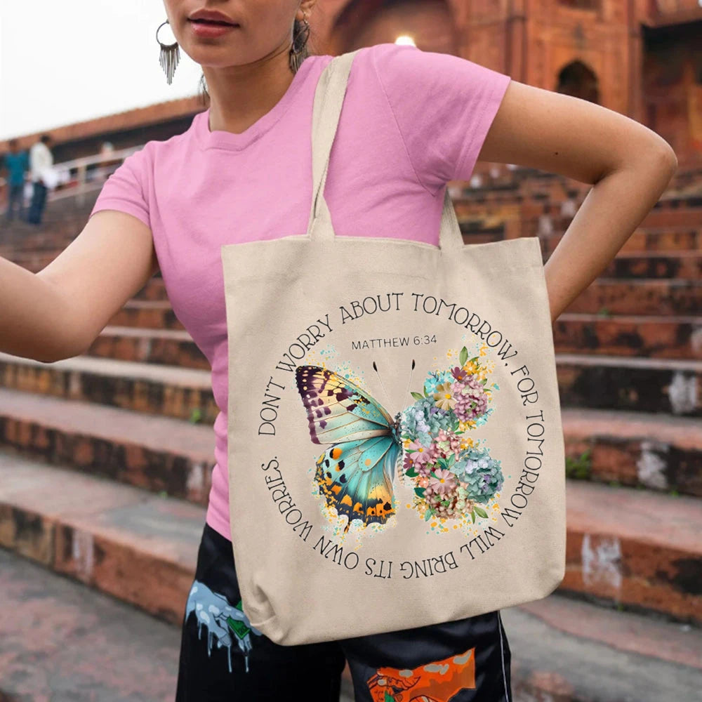 Don't Worry About Tomorrow Canvas Tote