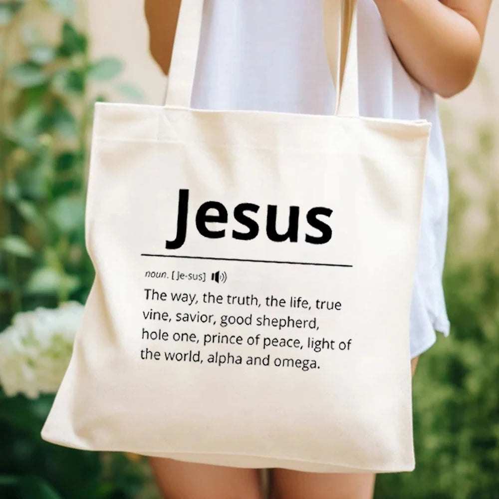 Jesus Dictionary Canvas Tote