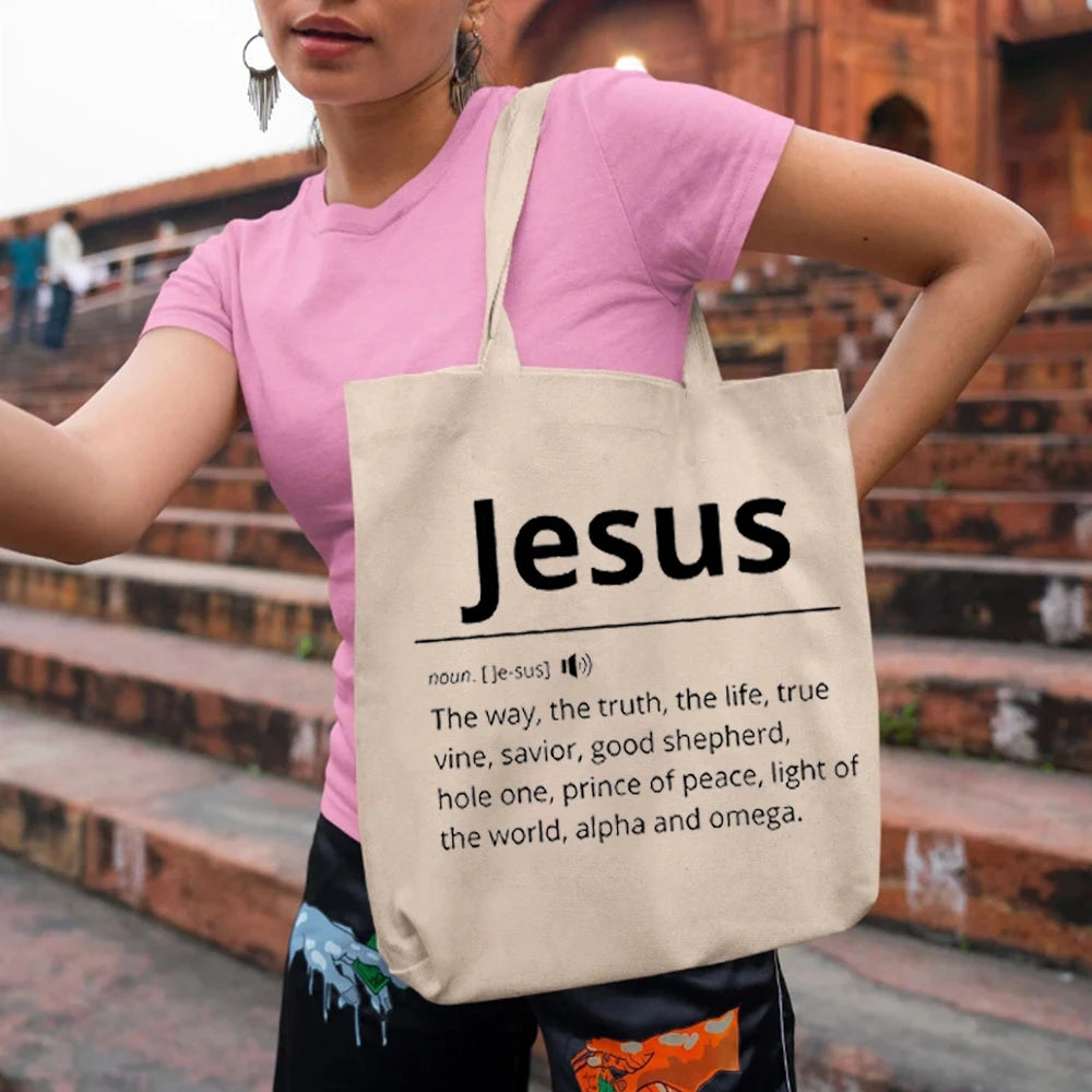 Jesus Dictionary Canvas Tote