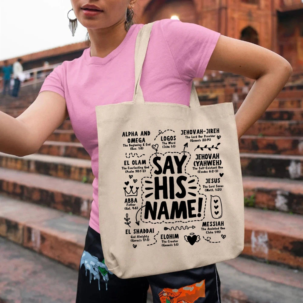 Names of God Canvas Tote