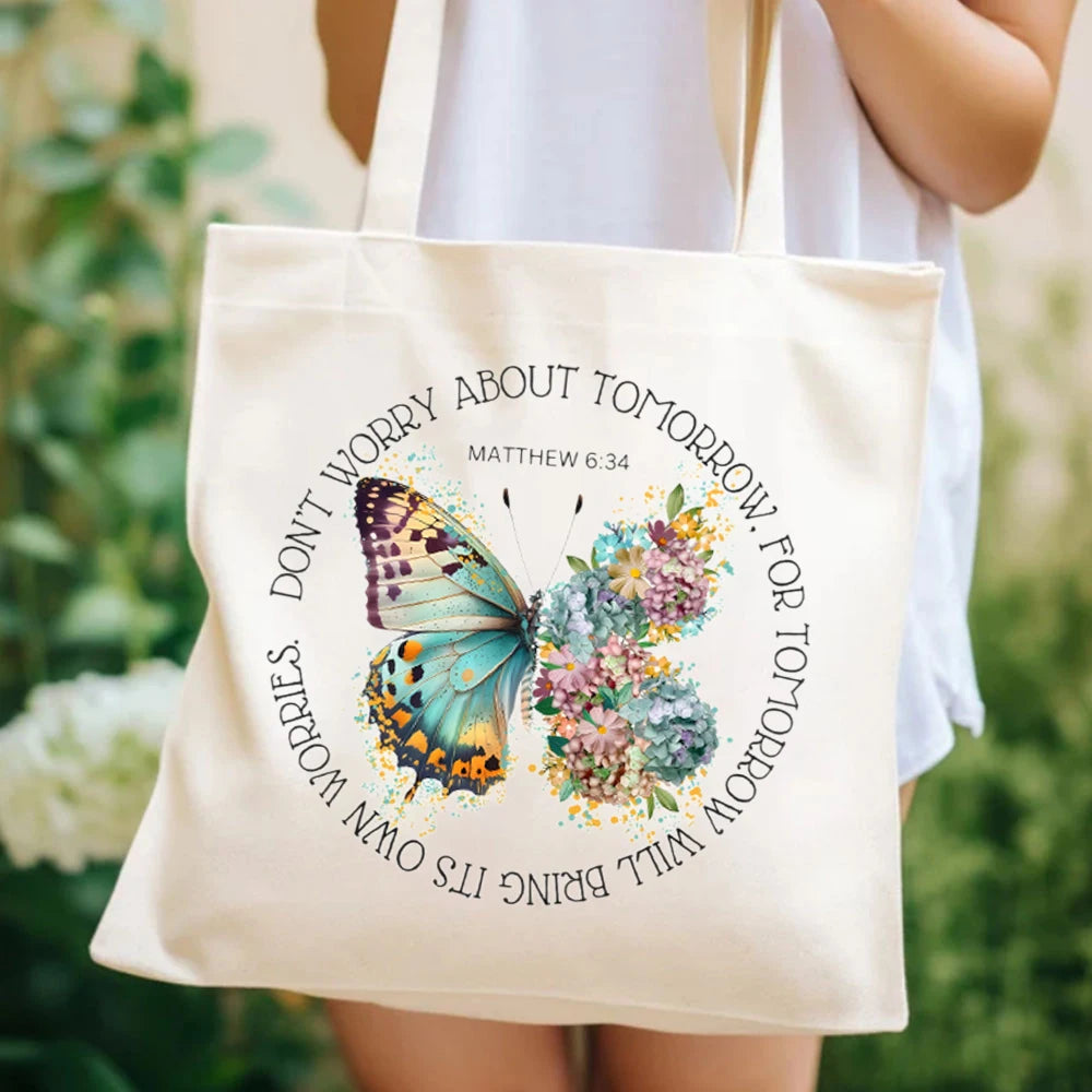 Don't Worry About Tomorrow Canvas Tote