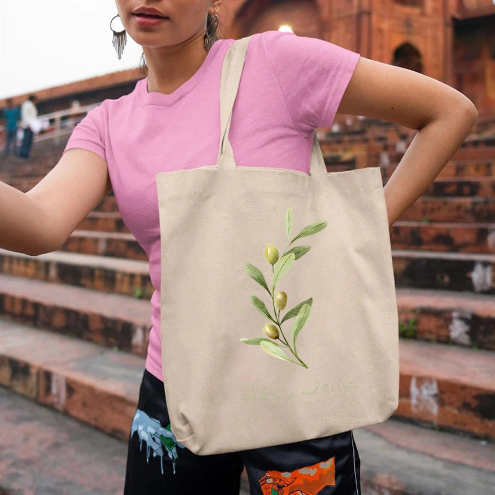 Abide in Me and I in You Canvas Tote