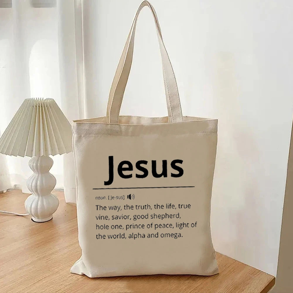 Jesus Dictionary Canvas Tote