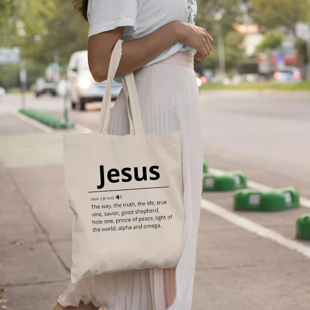 Jesus Dictionary Canvas Tote
