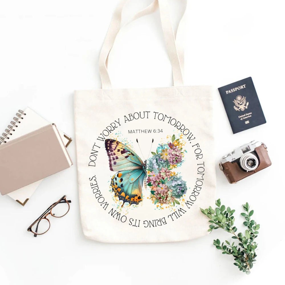 Don't Worry About Tomorrow Canvas Tote