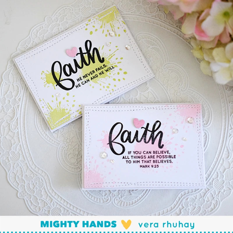 Faith Transparent Silicone Stamp