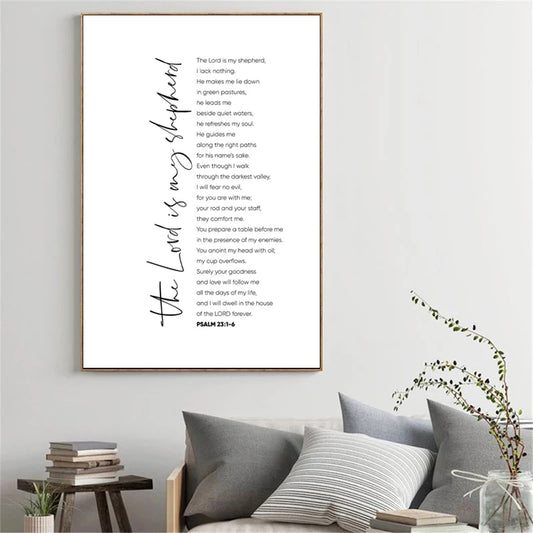 Psalm 23 Canvas Print