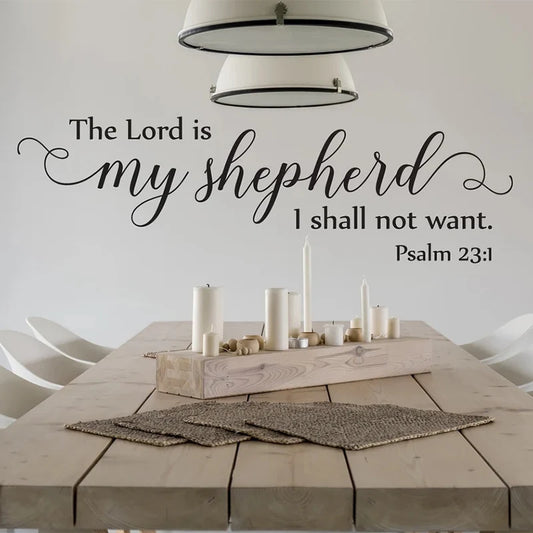 Vinyl Wall Decal Psalm 23:1