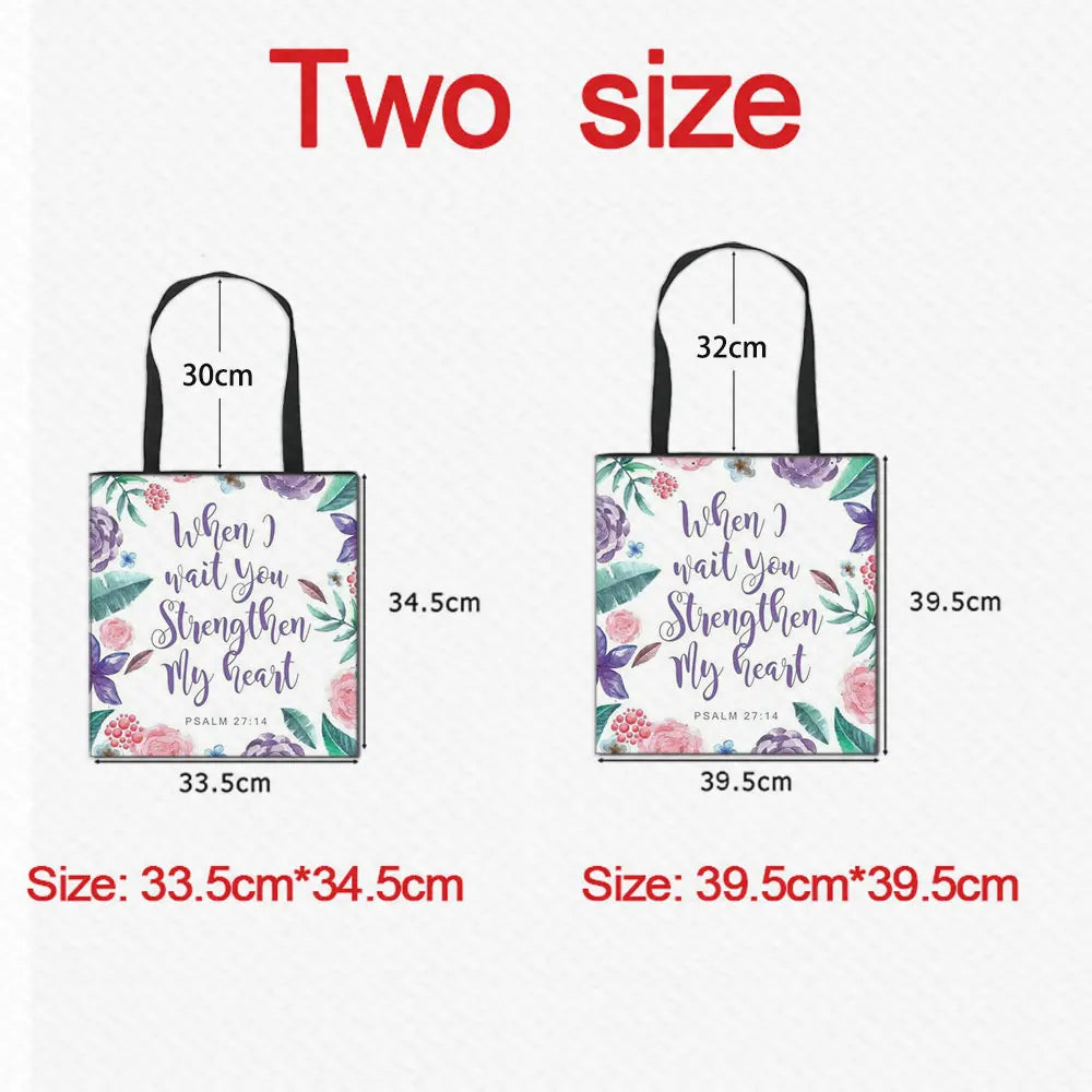 Bible Verse Shopping Tote