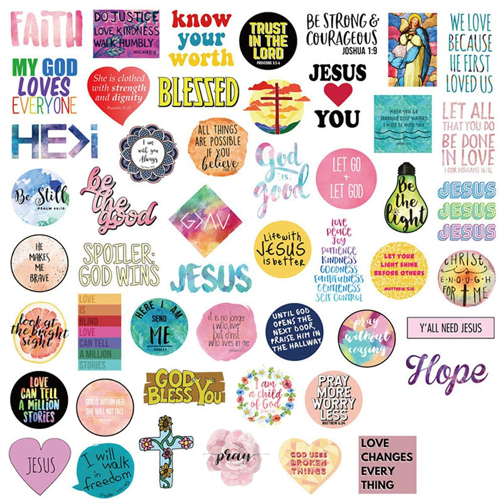 Christian Sayings Stickers