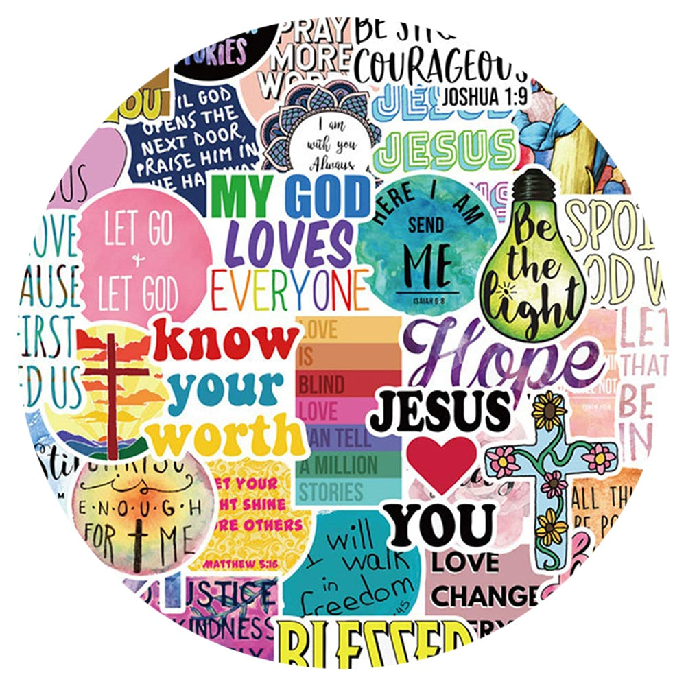 Christian Sayings Stickers